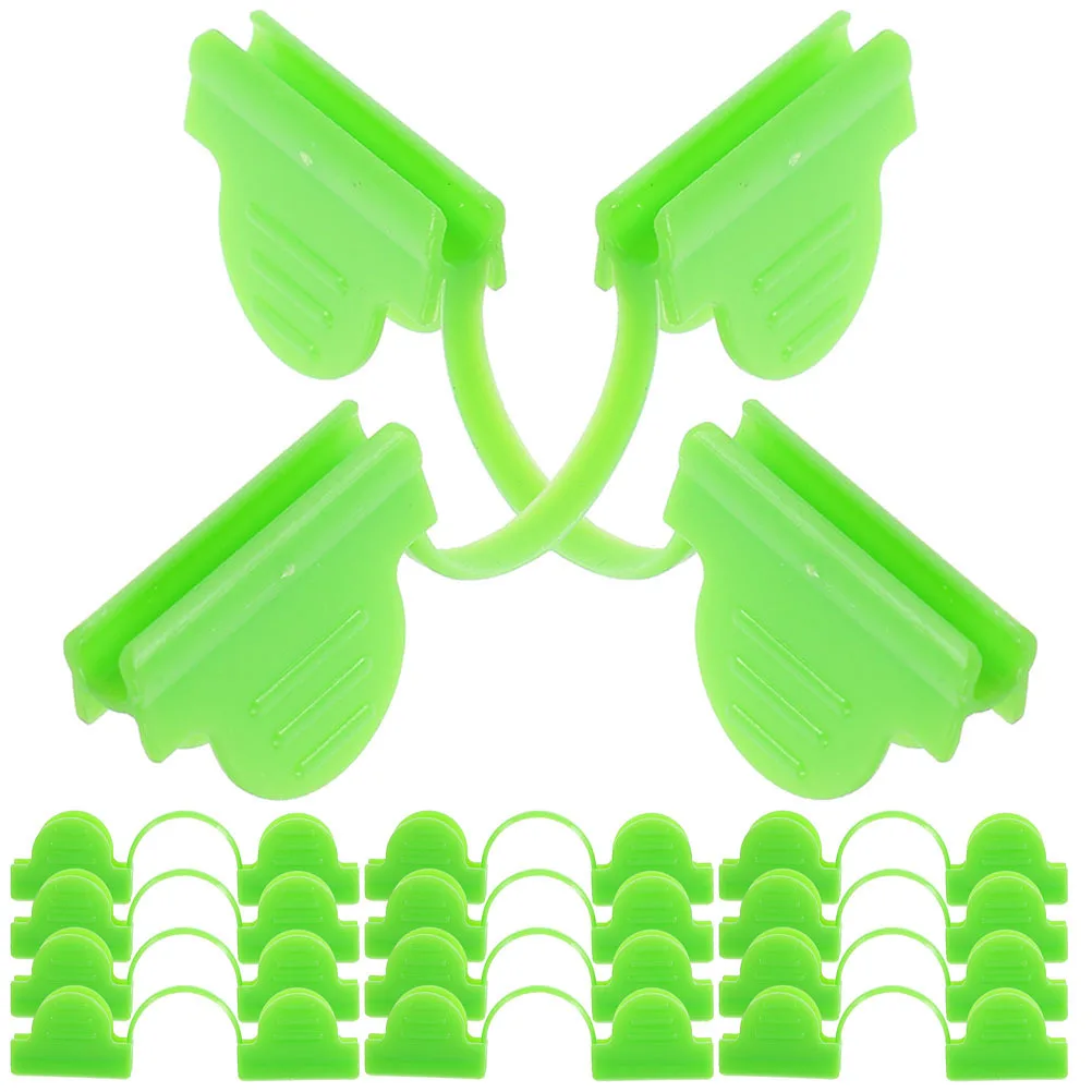 

50Pcs Double Head Plastic Clips Durable Garden Greenhouse Fixing Clamps Windproof Film Clamp Garden Clips Greenhouse Clip