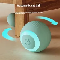 Automatic Moving Bouncing Rolling Ball with LED Lights Smart Cat Toy Ball Self-Moving Kitten Toy for Indoor Cat Kitten
