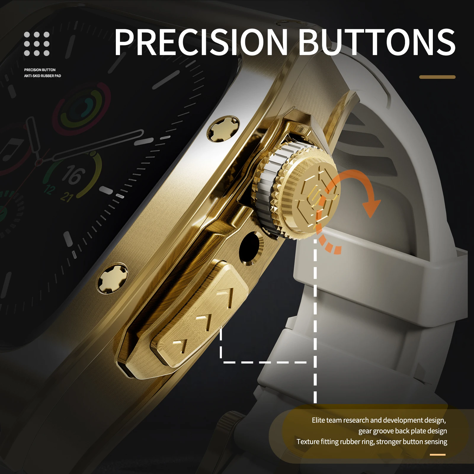 Ремешок из нержавеющей стали для Apple Watch 9 8 7 6 5 SE SE3 44 мм 45 мм