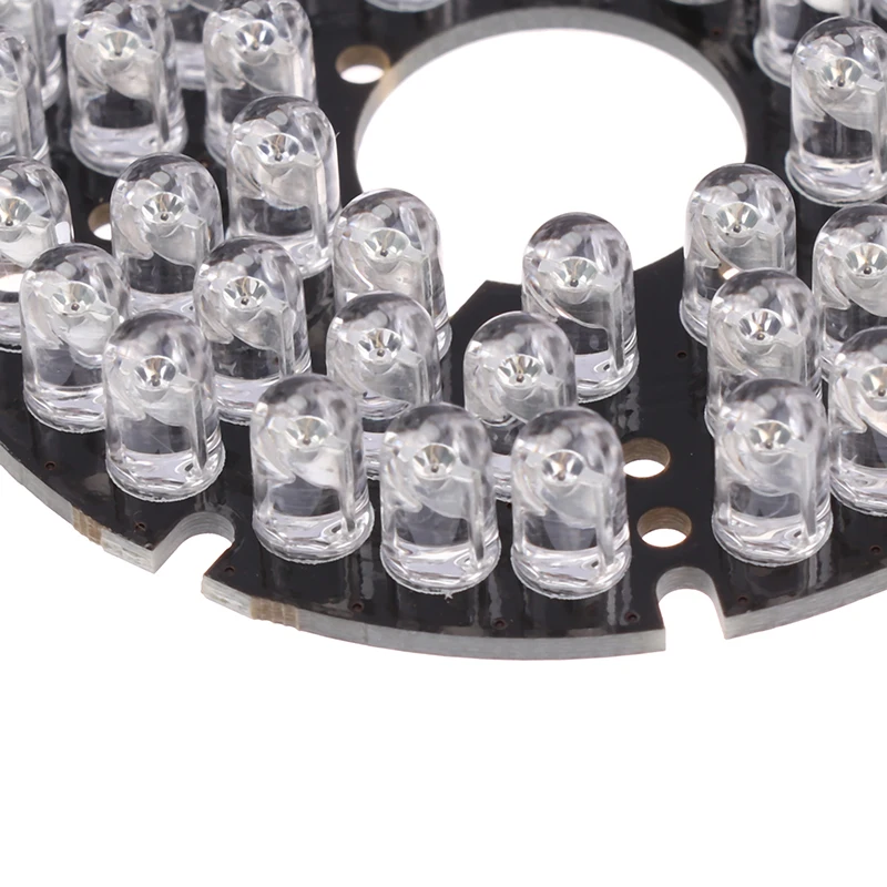 48pcs-LED 850NM Illuminator IR Infrared Board Night Vision Light Lamp For 50 CCTV Surveillance Camera Housing Diameter 60MM