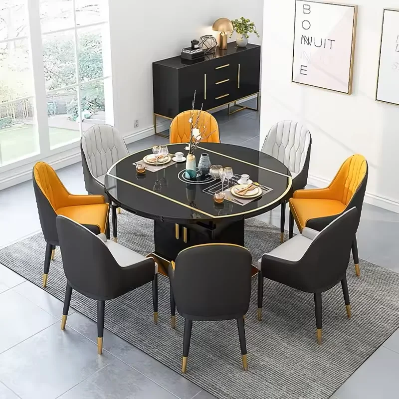 

^& Hot Selling Modern Luxury Style Dining Room Furniture Sets, Luxury Dining Table With 6 or 8 Chairs