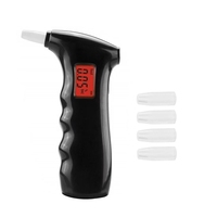 Breathalyzer,Portable Digital Breath Alcohol Tester,LCD Digital Display For Personal Home / Party Use With 5 Mouthpieces