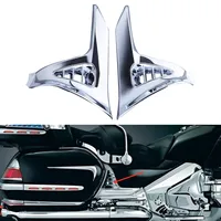 Motorcycle Saddlebag Scuff Covers Trims Triangle Cover For Honda Gold Wing GL1800 2001-2011 2008