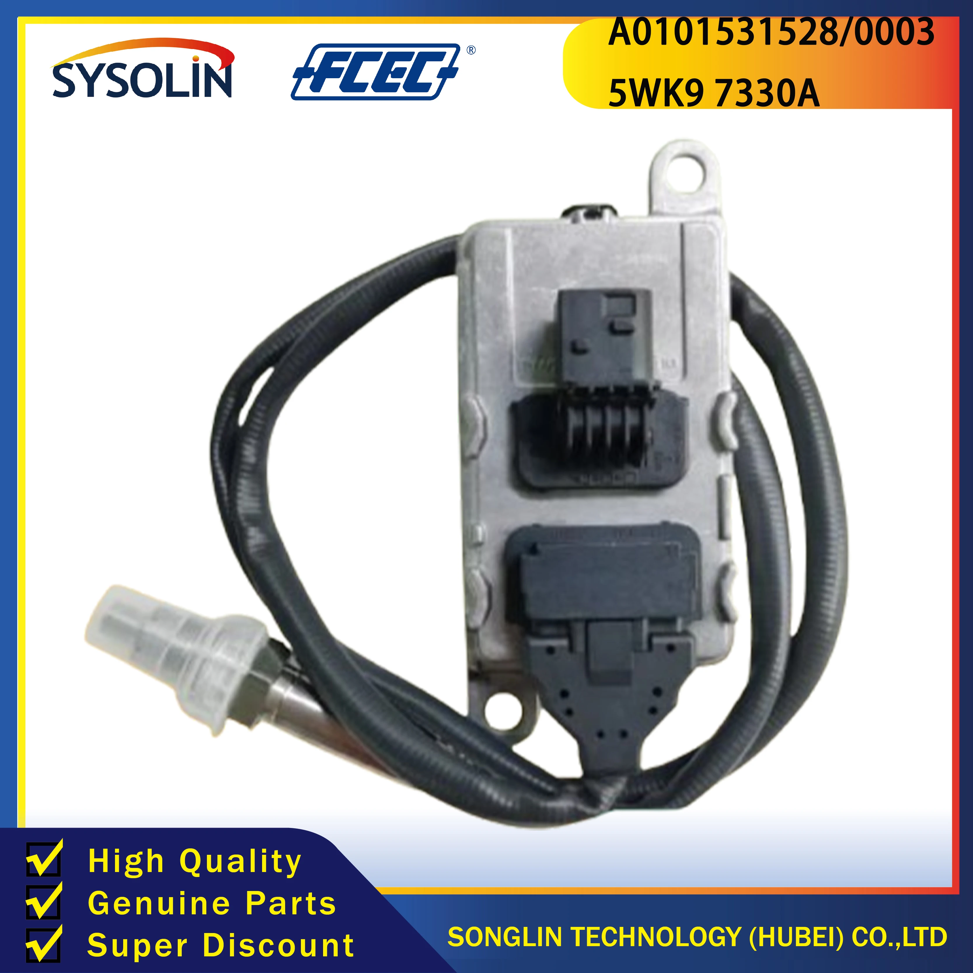 Aftermarket 24V A0101531528/0003 Nox Sensor test  from cars 5WK9 7330A Nitrogen Oxide Sensor with cheap price