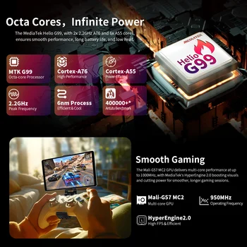 台電 T50 Mini 平板電腦,8.7 吋 IPS 120Hz 螢幕,G99 八核心處理器,最大 20GB 記憶體(8GB+12GB 擴充),128GB ROM,雙 4G LTE Type-C 接口,支援安卓 GPS。 6 最佳銷售 泰克拉斯特T50 - №2