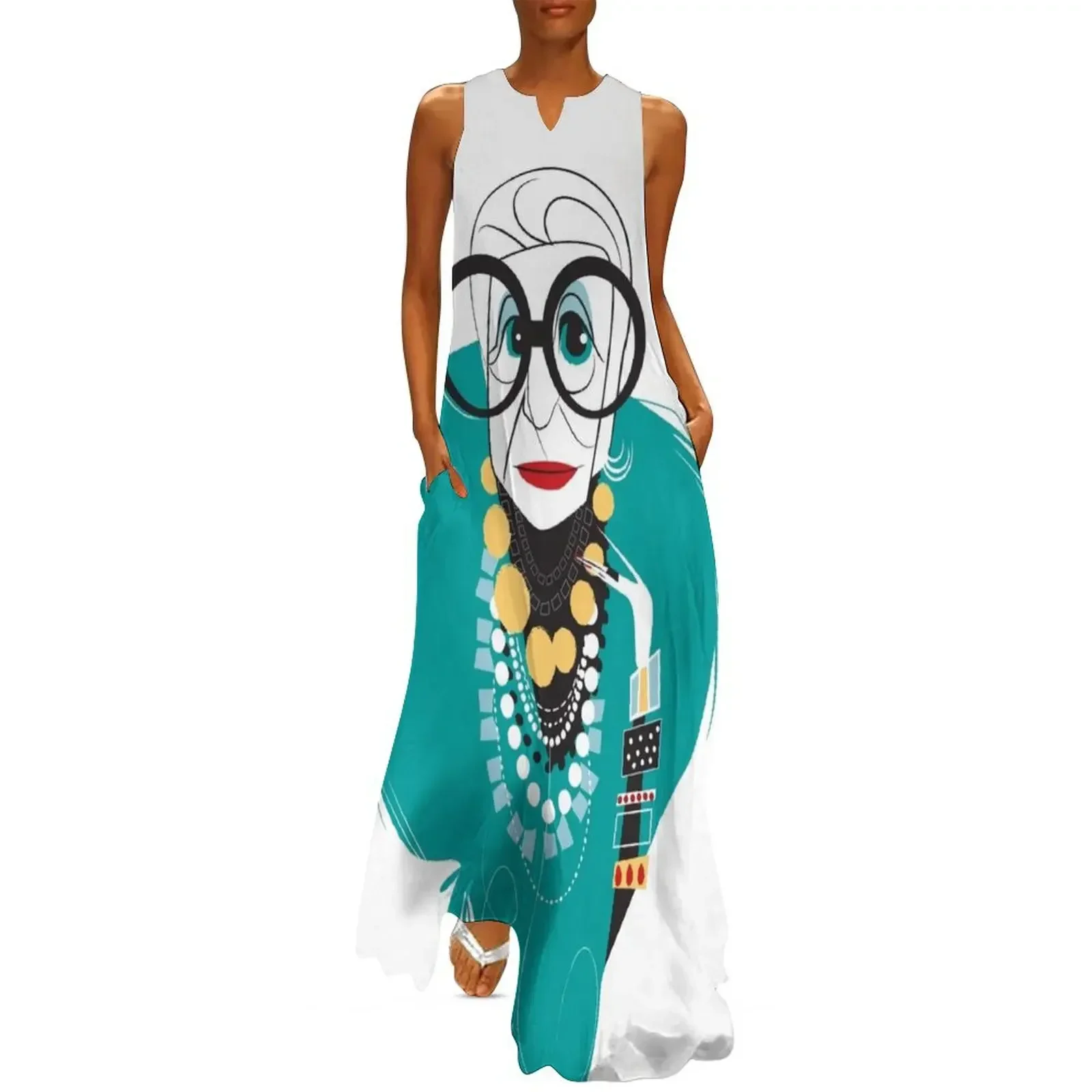 

Iris Apfel Long Dress luxury woman evening dress party dresses woman dresses korean style Dress