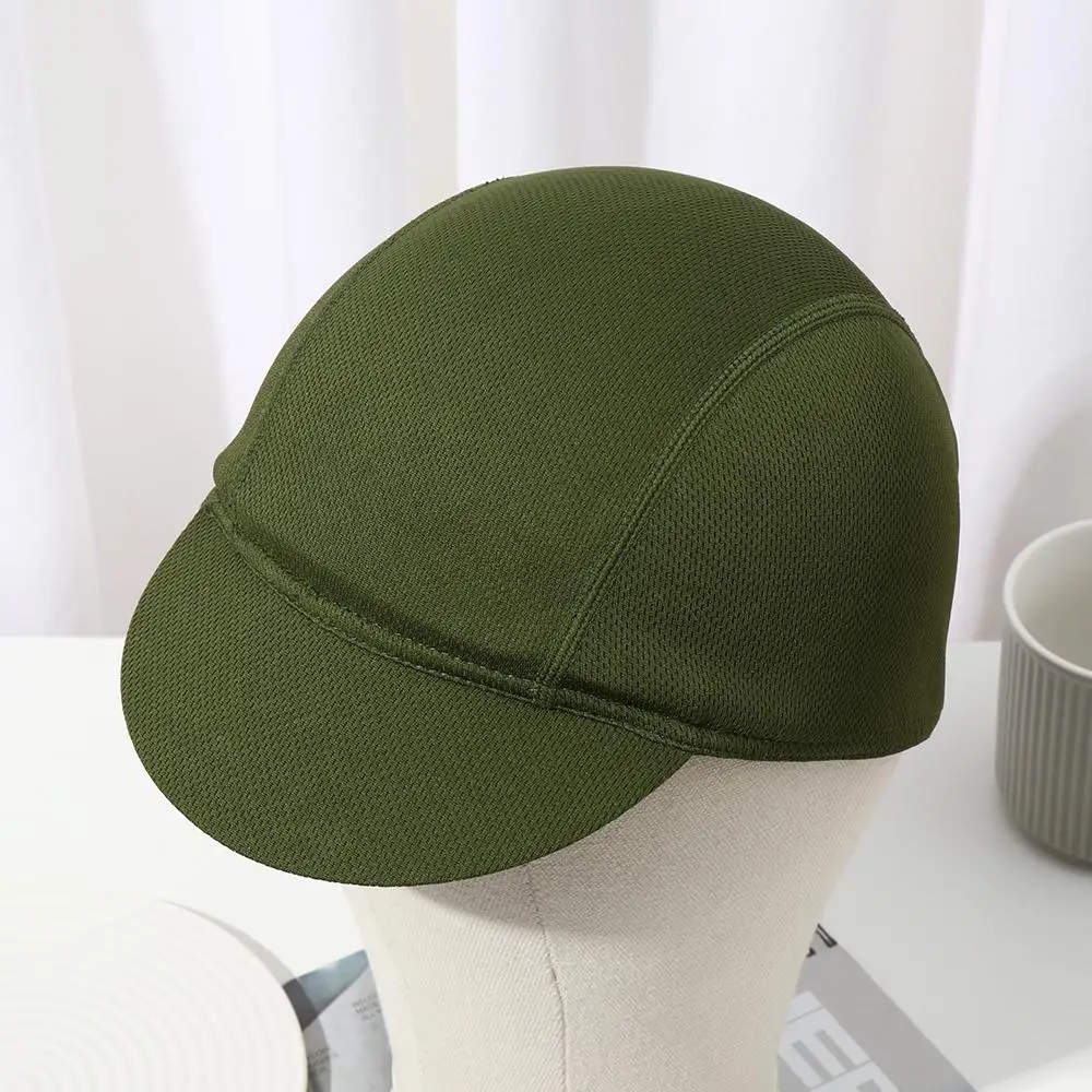 Outdoor Solid Color Quick-Drying Cycling Hat Mesh Fabrics Bicycle Riding Cap Summer Elastic