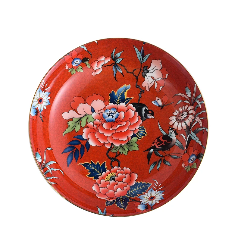 

Hotel Tableware Food Plate American Pastoral Style 8 Inch 20 cm Dishes Plates for Wedding Plates for Eating Ceramic