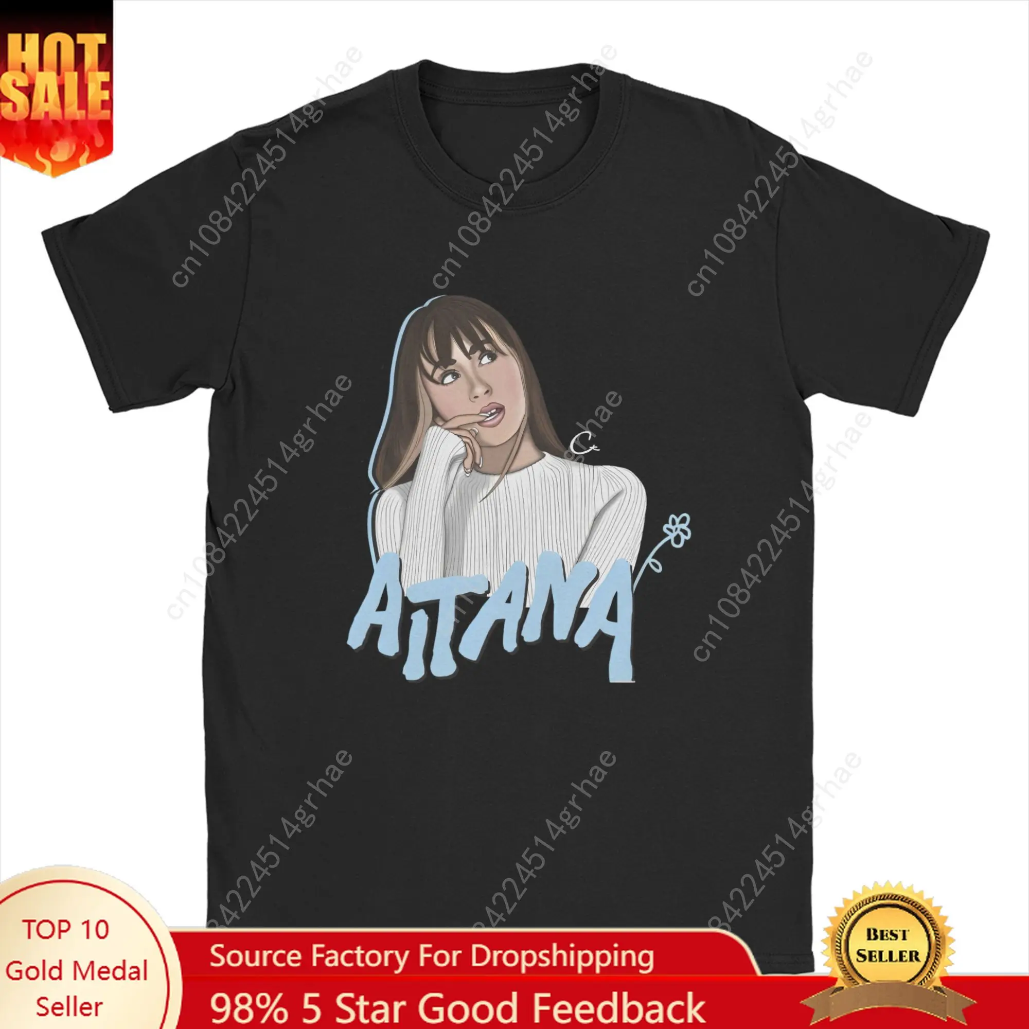 

Aitanas Ocana Men T Shirt Hip Hop Awesome Tee Shirt Short Sleeve Round Collar T-Shirts Pure Cotton Birthday Present Clothing