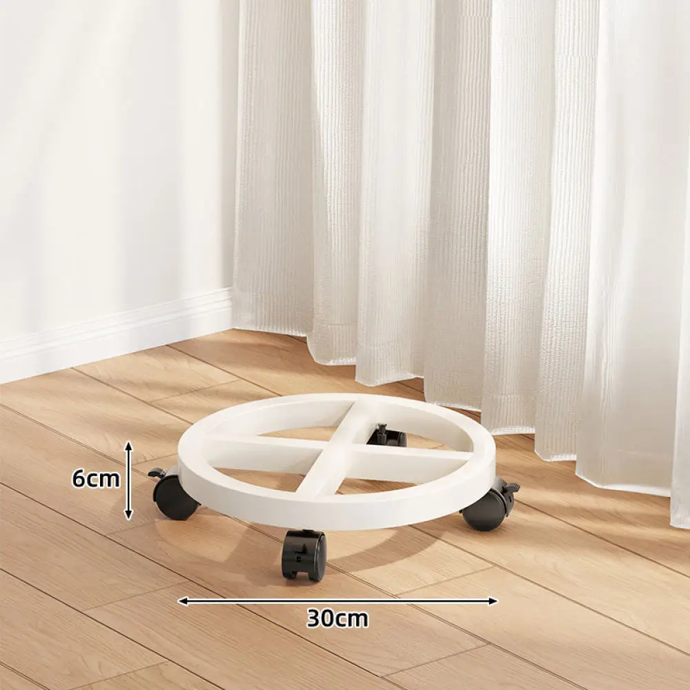Floor Standing Plant Holder Rolling Metal Tray Rack Indoor Balcony Storage Organizer For Evesigar Garden Shelf