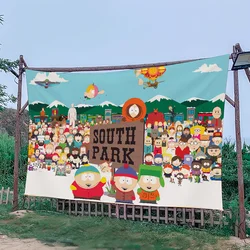 Cartoon S-South P-Park Cute Flag For Picnic Party Art Home Decoration Outdoor Camping Banner