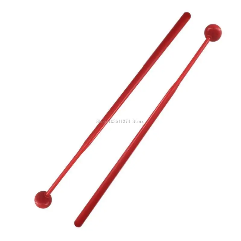 

2Pcs Plastic Handle Percussion Instrument Accessories Mallets For Beginners Training Marimba Mallets ABS Ball Drumsticks