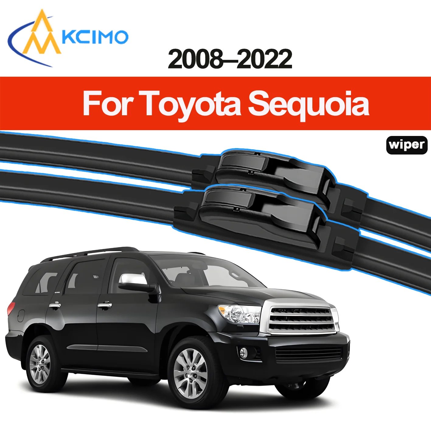 

KCIMO, 2 шт., новая щетка переднего стеклоочистителя для Toyota Sequoia XK60 2008-2022, аксессуары для автомобильных щеток переднего стекла