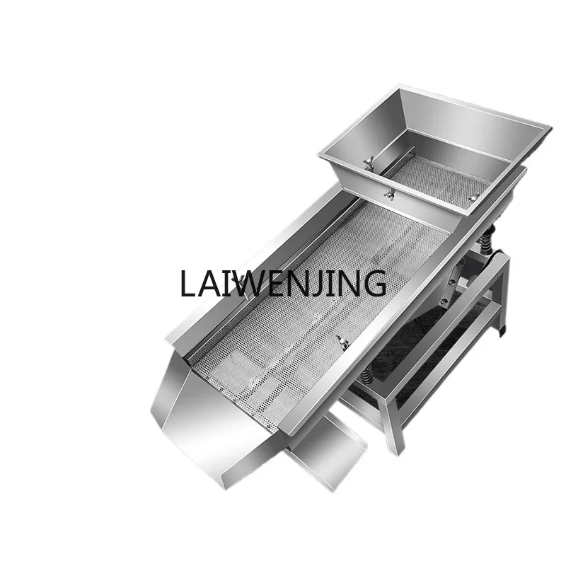 

MJY stainless steel linear vibrating screen food melon seed screening electric vibrating screen machine