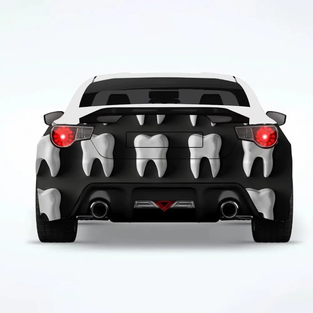 

Bright_Smile автомобильная наклейка-виниловая наклейка на заднюю часть автомобиля, водонепроницаемые самоклеящиеся виниловые наклейки для хвоста и бампера автомобиля, украшение