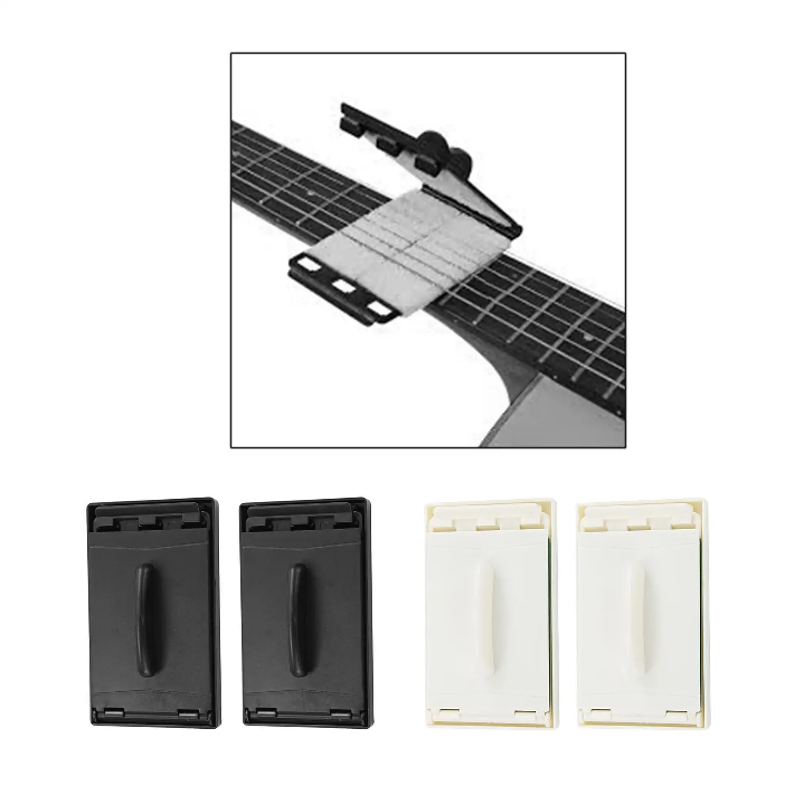 

2Pcs Guitar String Cleaner Guitar String Care Accessories Polishing Cloths Brushes Cleaning Kit for Ukulele Mandolin Banjos