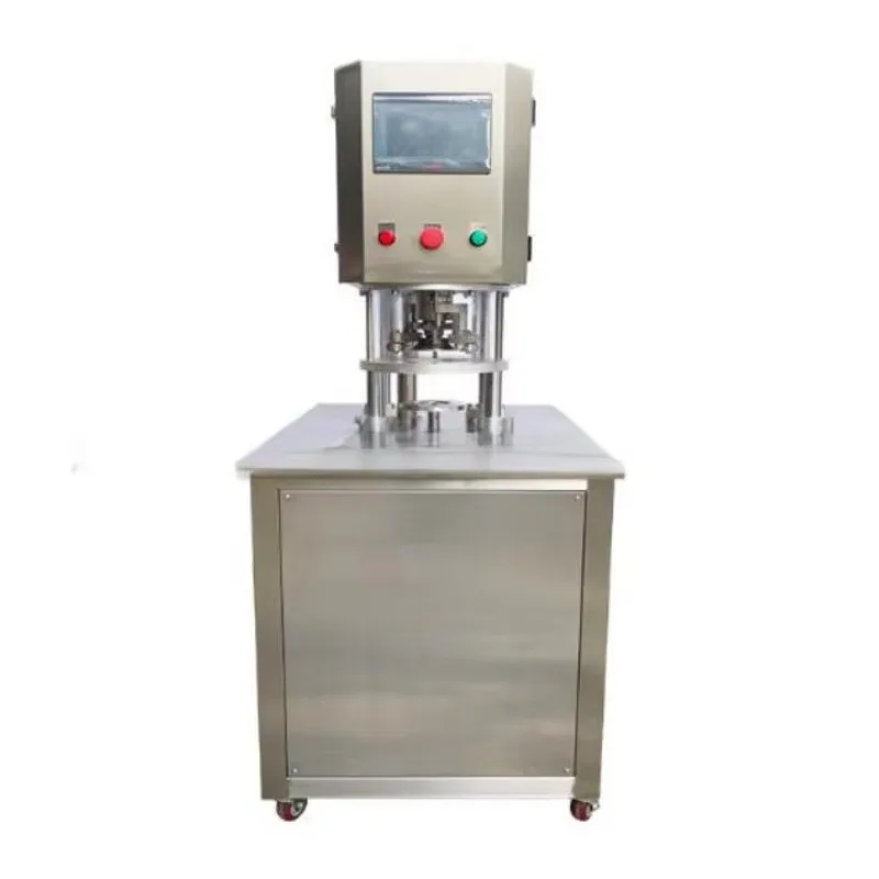 Food And Beverage Vacuum Seal Packaging Vacuum Sealer Tinplate Cans Vacuum Canning Machine