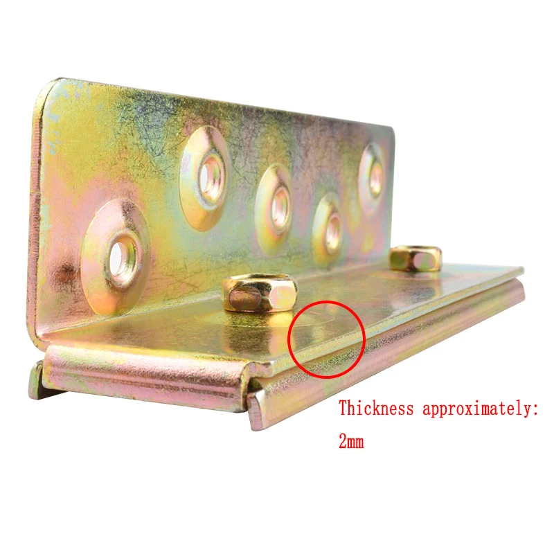 1 Set Of 4 Pairs 6-inch Thickened Bed Hinge Bed Pendant Furniture Invisible Bed Accessories Connector Screw Bed Buckle