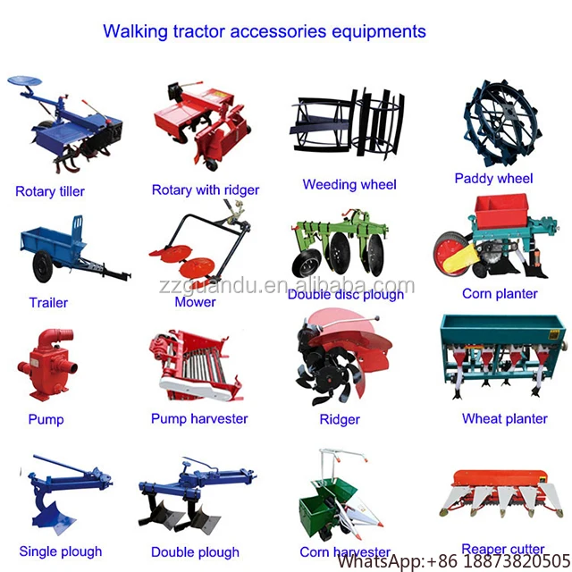 Farm Plough For Walking Tractor/Agricultural Hand TractorFarm Tractor for low price