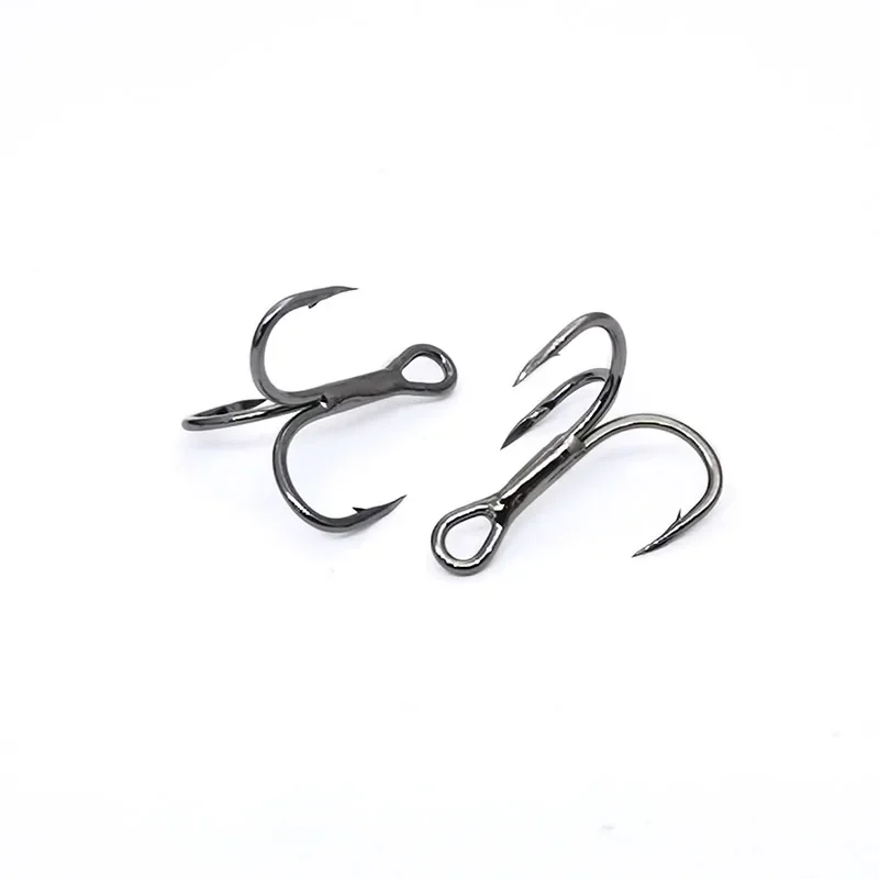 5pcs/box ST41-3X Triple Strengthen Super Strong Twins Steel Alloy Sharp Lure Treble Hook 6# 8# 10# 12# Fishing Tackle Hook Fishi