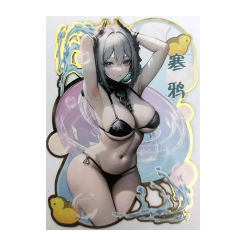 Anime Goddess Story Rare Metal Refractive Flash Cards Jingliu Lisa Yor Forger Toys for boys Collectible Cards Birthday Gifts