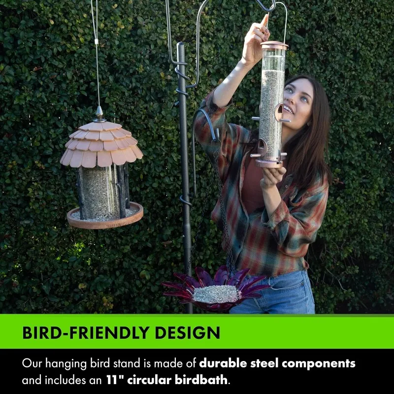 Butler Yard Tree Bird Center - Hermosa decoración del hogar para jardín - Ganchos ajustables para opciones de decoración colgantes sin fin - Perfe