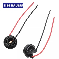 2X 1156 BAU15S Lamp Holder PY21W Adapter Base Connector Car Light Base Auto Led Lights Bulb Socket Connector