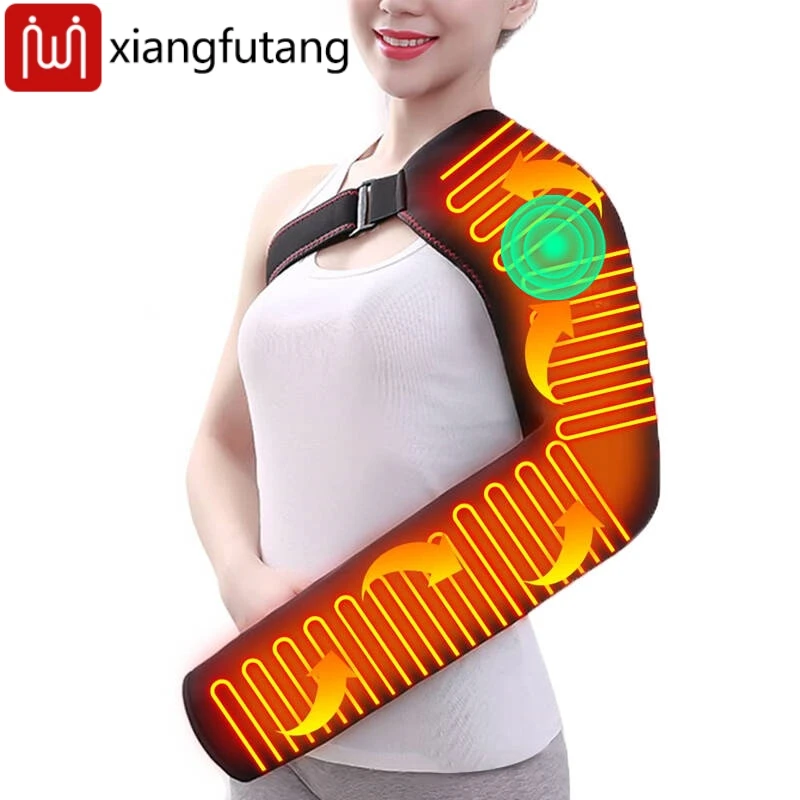 

Грелка для длинной руки, поддержка локтя, бандаж, электрическая повязка на руку с подогревом для плеч, локтя, запястья, облегчение боли в руках