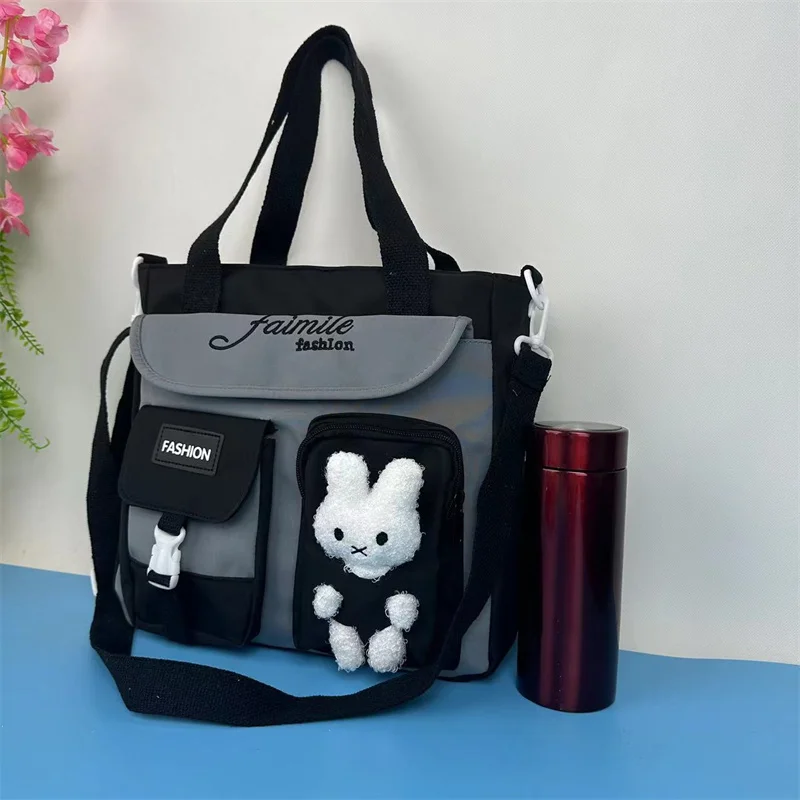 Waterproof Oxford Cloth Handbag Shoulder Bag Teen Girls Cartoon School Bags Women\'s Crossbody Bags