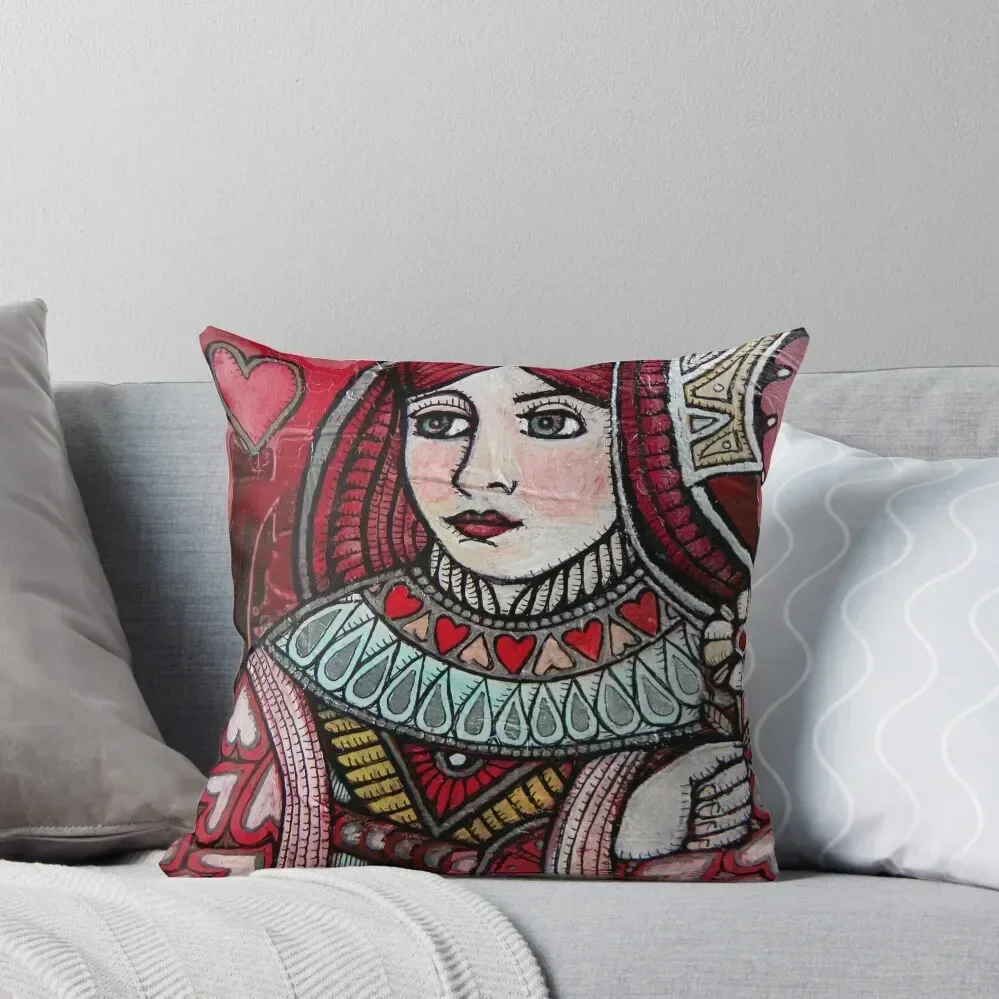 Queen of Hearts Throw Pillow Cushions For Decorative Sofa ornamental pillows pillow