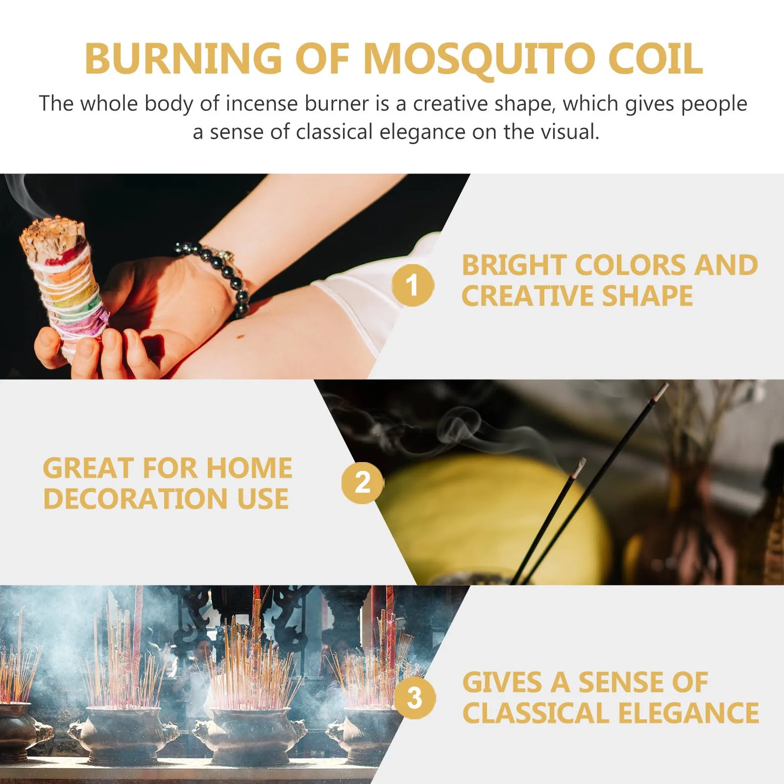 

1Pcs Incense Coil Rack Zinc Alloy Retractable Safe Incense Holder Golden Household Burner Decorative Sandalwood Tray