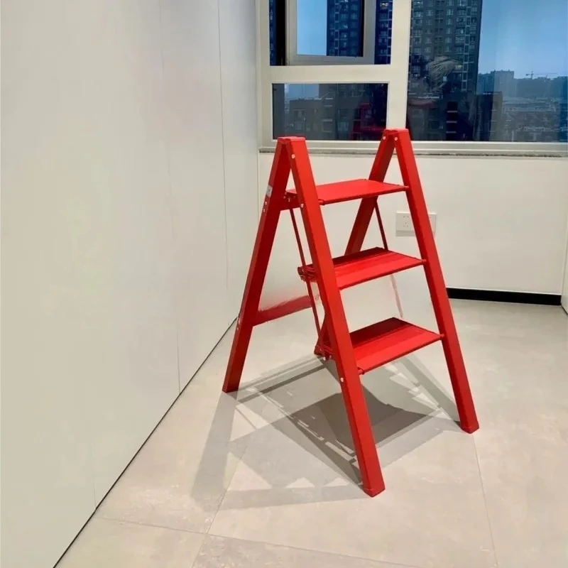 Household Ladder Household Folding Ladder Thickened Aluminum Alloy Indoor Climbing Stairs Multi-function