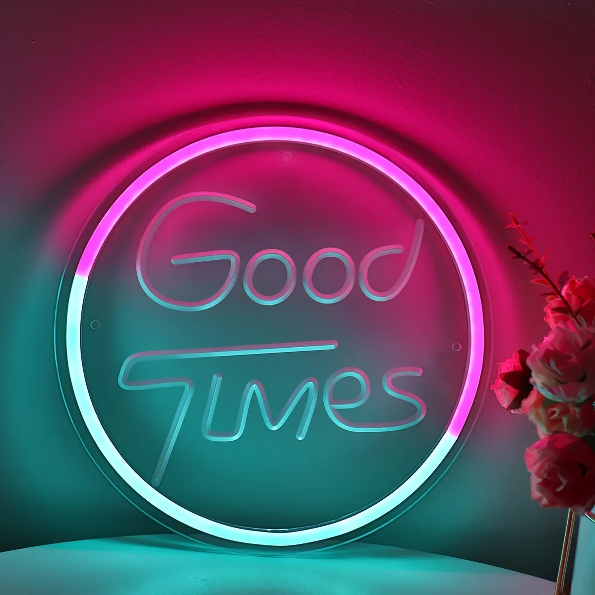 Good Times LED Neon Sign Light, tallado USB, habitación, fiesta, baile, Club, salón, tienda, restaurante, regalo de boda, decoración