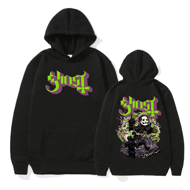 New Rock Ghost Band Print Hoodies Men Women Singer Graphic Printing Sweatshirts for Fans Casual Clothing Sudaderas Hip Hop Hoody