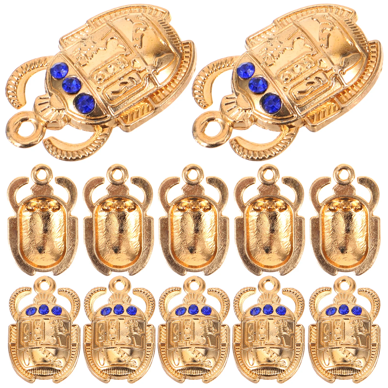 

20pcs Egyptian Beetle Charm Pendant Alloy DIY Jewelry Making Materials for Necklace Bracelet Ancient Scarab Accessories