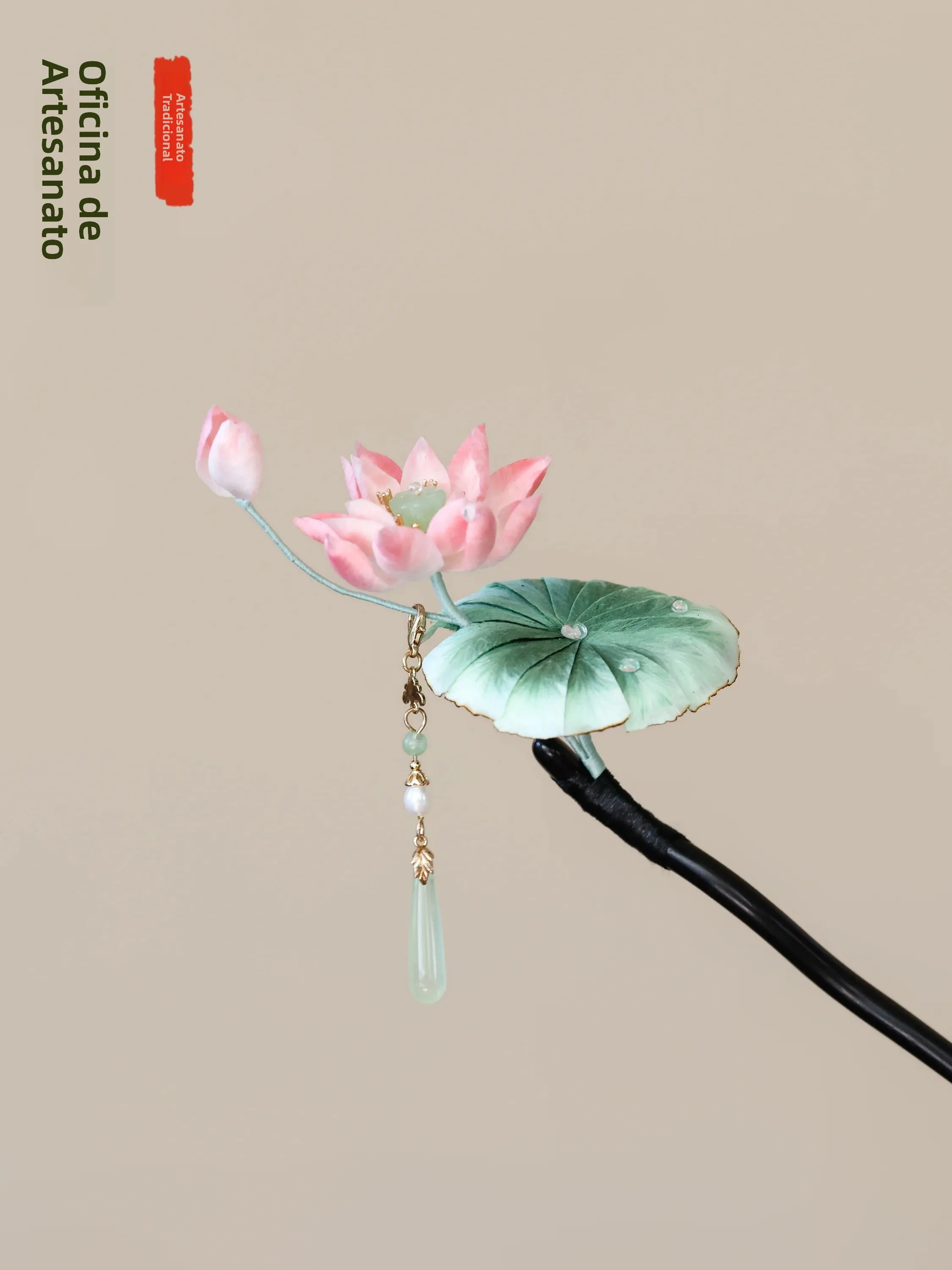 pure-handmade-non-woven-fabric-flower-hairpin-women's-vintage-style-sandalwood-hair-accessories-traditional-handicrafts