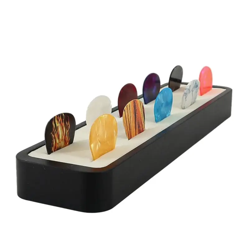 ABVL-Guitar Pick Storage Holder Guitar Pick Storage Box Random Color Plectrum For Acoustic Electric Guitar Ukulele
