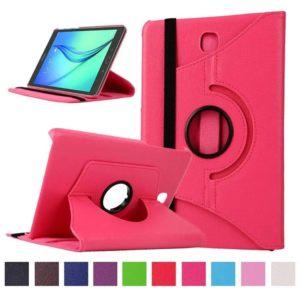 Case PU Leather for Samsung Galaxy Tab A 8.0 2017 T380 T385 Cover SM-T380 SM-T385 8.0 inch Tablet 360 Degree Rotating funda