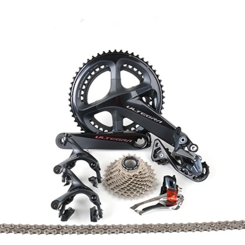 Rennrad R8000 1*11 Geschwindigkeit Kit Fahrrad Vorne und Hinten Schaltwerk Gruppenset Kassette Schwungrad Kurbelgarnitur HG - 701 Kette