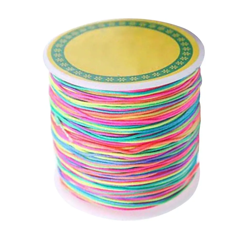

100M Beading Cord Multicolor Jewelry Making Thread Strong Elasticity Durable Bead Stringing Bracelet Necklace DIY Crafts