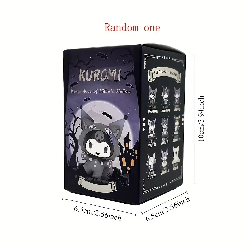 Sanrio Blind Box Cartoon Kuromi Puppe Glücksbringer Anime-Serie Actionfigur Modellpuppe Kinderspielzeug Schreibtisch-Deko Geburtstagsgeschenk