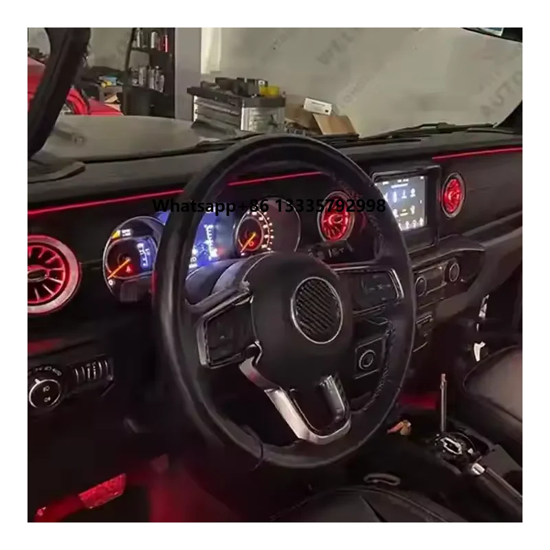 

2023 New Car Accessories Led Lights Interior Ambience Decorative Lamp EL Wiring Neon Strip for Auto DIY Flexible Ambient Light//