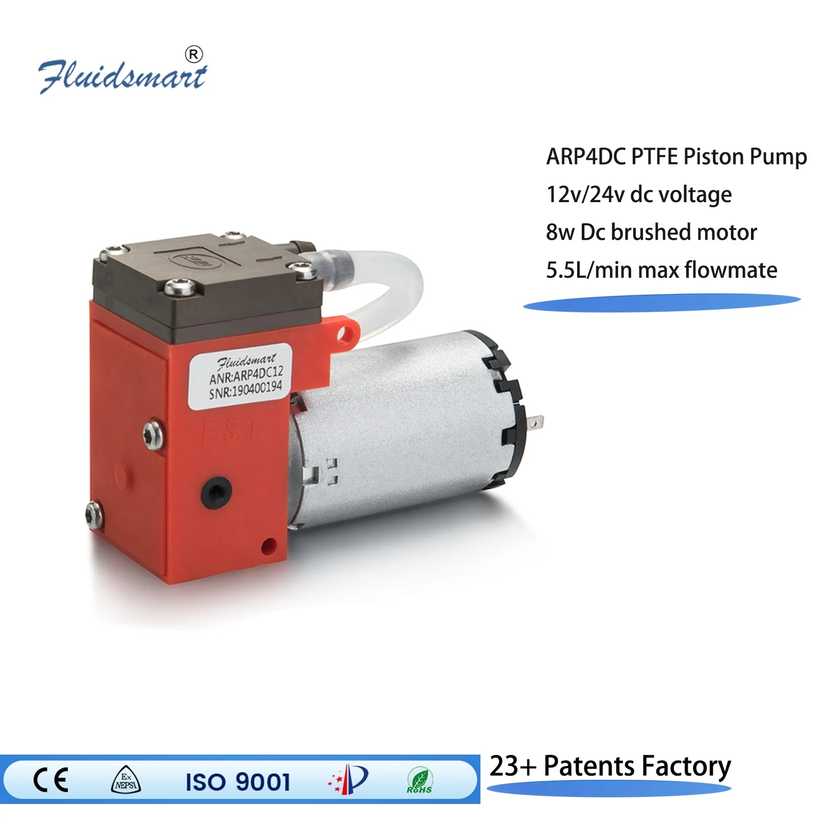 ARP4DC12 Brushed air Pump 12v Dc air Operated Piston Pump Micro Mini Small Piston Pump view 2