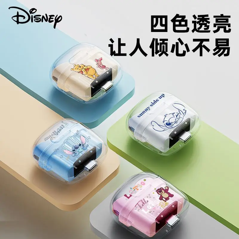 

Новые креативные наушники серии Lotso Stitch Pooh Kawaii Disney Space Capsule Sports, беспроводные наушники-вкладыши с Bluetooth