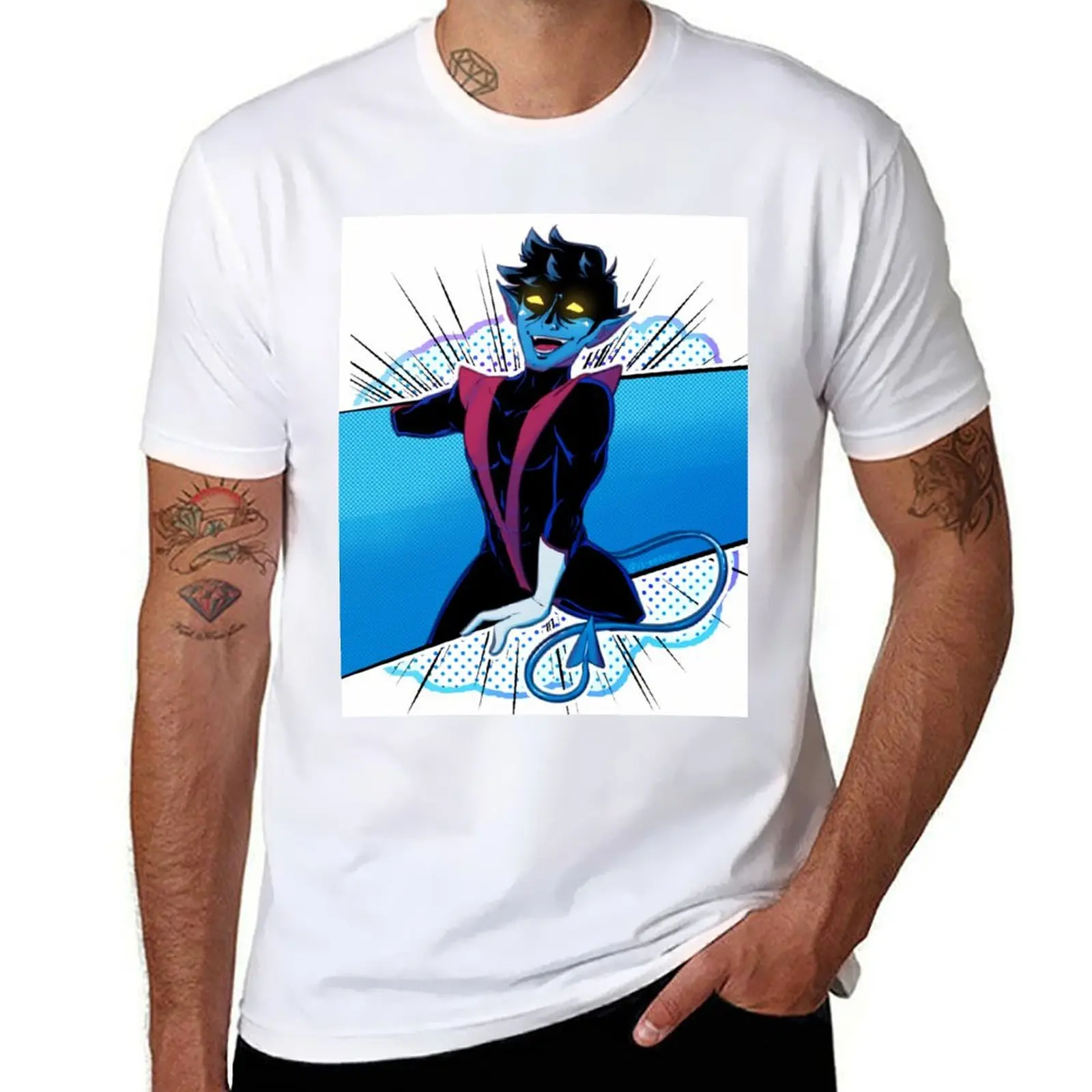 

X T-Shirt for man Nightcrawler man man pack fit shirts t shirts Men shirt t t '97 white cotton slim for