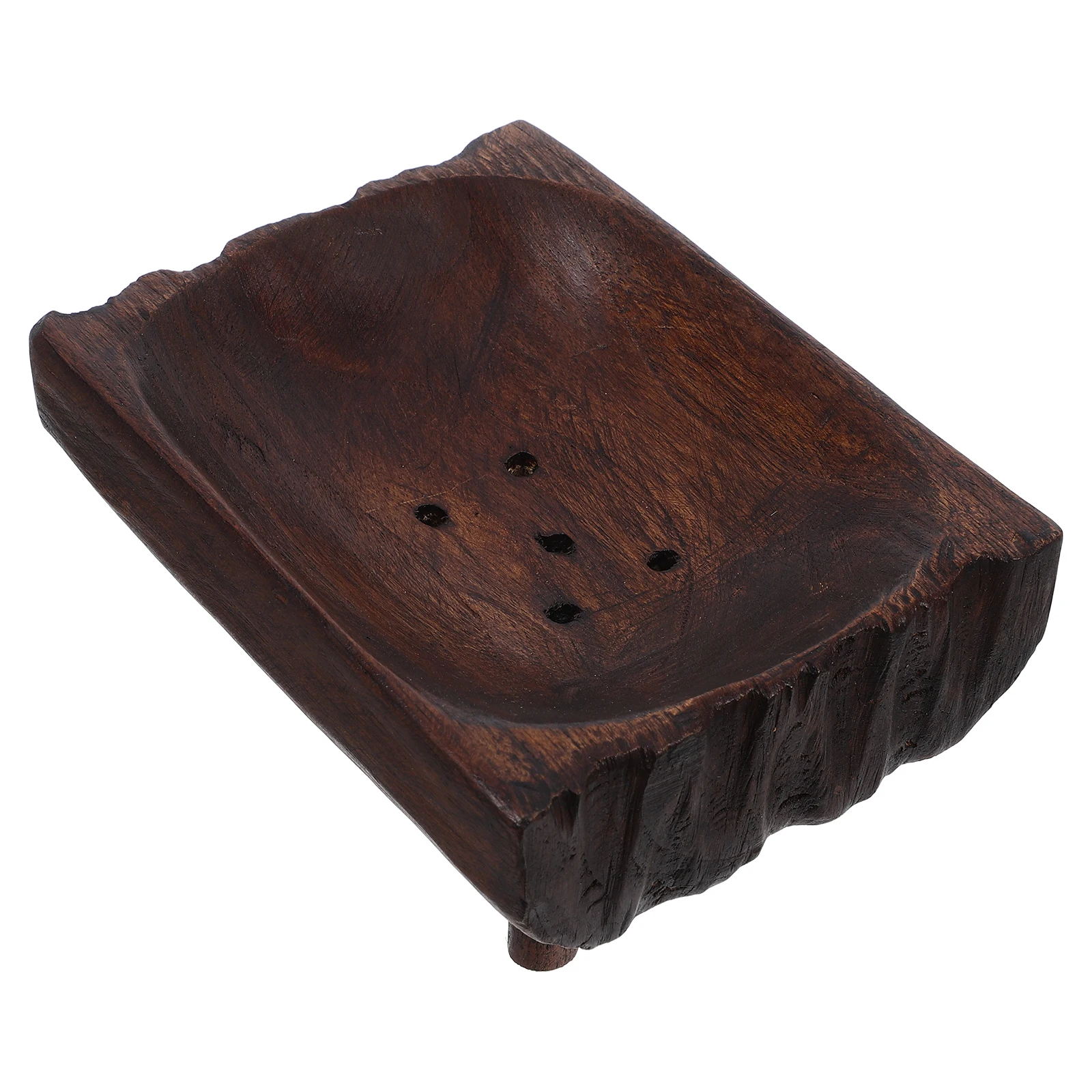 

Wooden Soap Storage Box Soap Tray Creative Soap Stand Bathroom Soap Holder for Home Hotel (Brown)