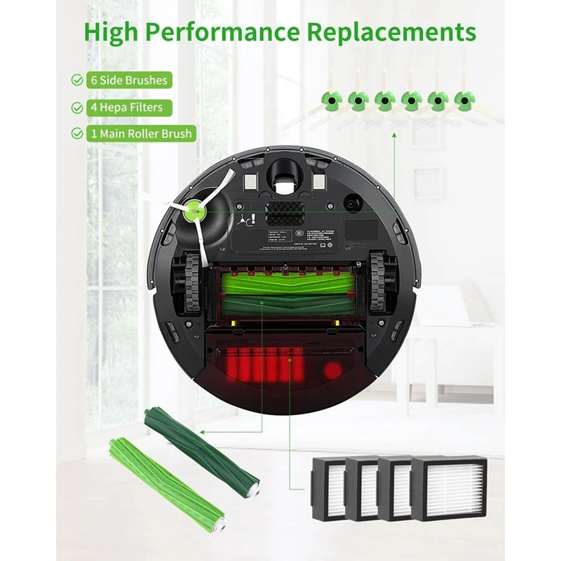 Zamiennik dla Irobot Roomba E & I I I J Series, I7 + I3 I3 I4 + I6 I6 + J7 + I8 I8 odkurzacz