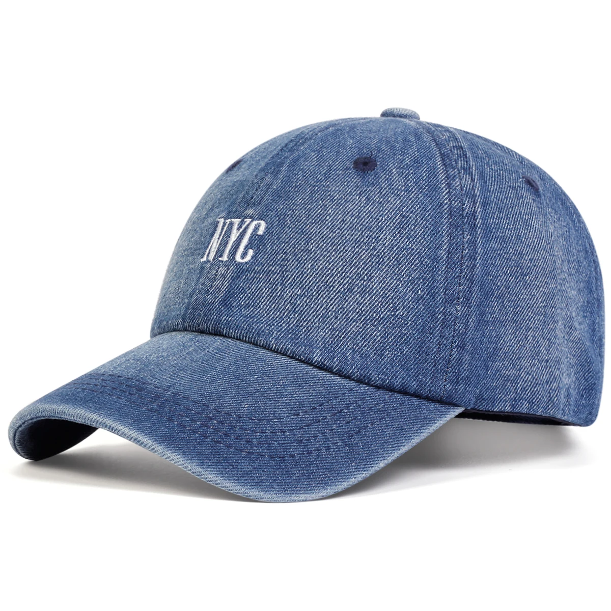 ยูนิเซ็กส์ NYC หมวกเบสบอลผ้าเด - Embroidery Nyc บทวิจารณ์และราคา