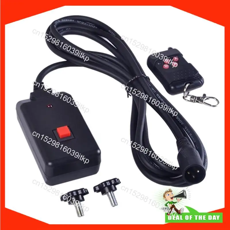 Agosto 2 peça 90-240vac 2 em 1 controle remoto sem fio 3 pinos xlr para máquina de fumaça festa dj palco efeito de iluminação atmosfera d