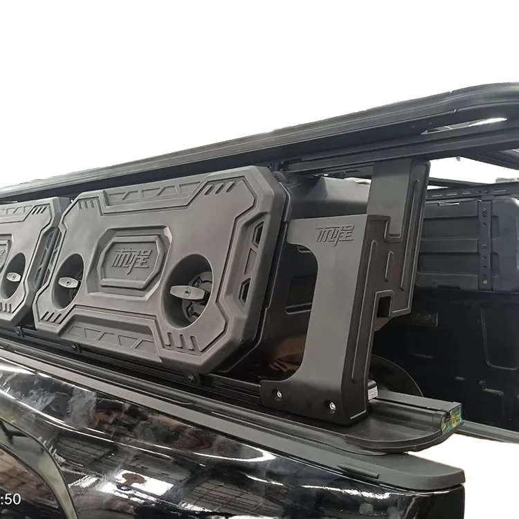 

Wholesale Custom Pickup Truck Bed Rack Cargo System 92L PE Storage Box